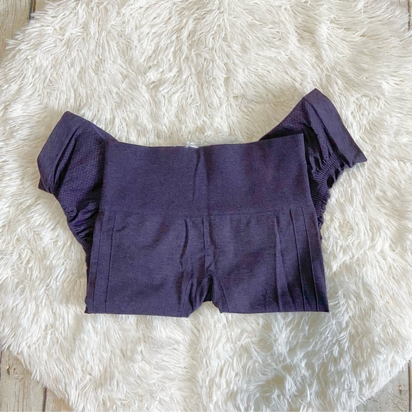 Lululemon In the Flow cinched ruched cropped purple leggings size 4 - Picture 7 of 8